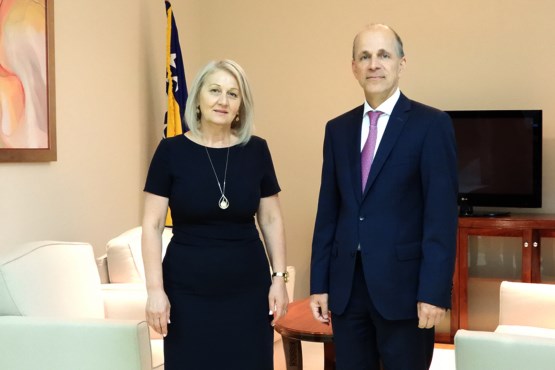 Zamjenica predsjedavajućeg Predstavničkog doma Borjana Krišto primila u nastupnu posjetu ambasadora Kraljevine Nizozemske u BiH